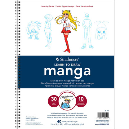 Strathmore Learn To Draw Wire Pad 9"X12" - Manga