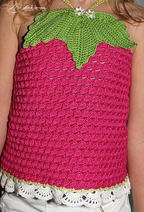 Fruity Fun 2. Raspberry Top Crochet
