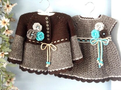 Knitting Baby Jacket Crochet Baby Dress Pattern