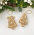 Crochet Christmas gingerbread ornaments pattern Amigurumi holiday decor