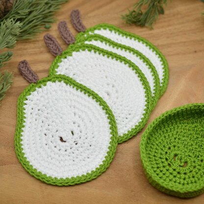 Pear Slices Coaster Set