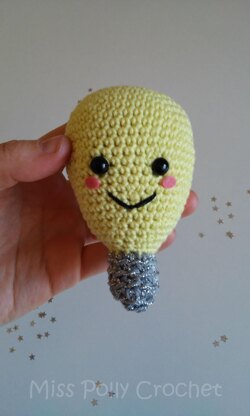 Amigurumi Light Bulb Crochet pattern by Miss Polly Crochet by PaulaR, LoveCrafts