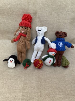 Winter creature toy collection