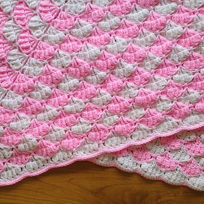 Peony baby blanket