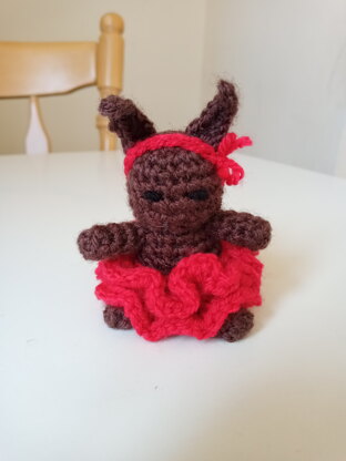 Amigurumi ballet bunny