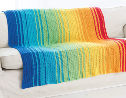 Spectrum Afghan in Caron Simply Soft and Simply Soft Brites - Downloadable PDF
