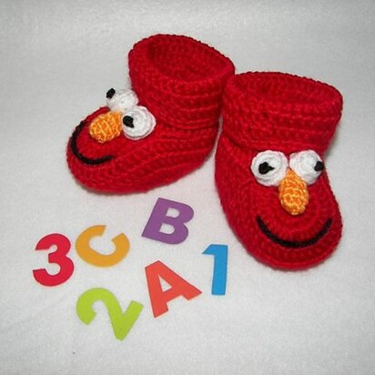 Elmo Baby Booties