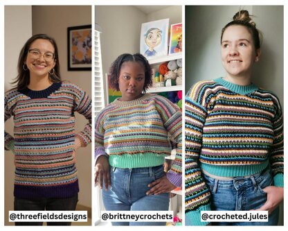 Ultimate Stash Bust Sweater: Crochet pattern