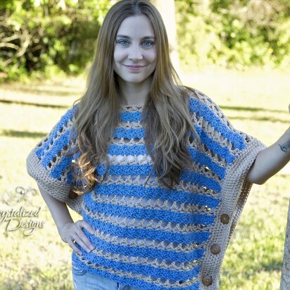 Coastal Waves Poncho