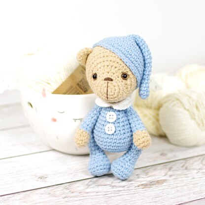 Small Teddy Bear in Pajamas