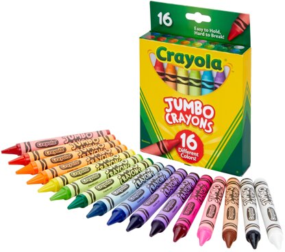 Crayola Jumbo Crayons - 16/Pkg