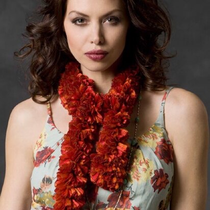 Angelina's Scarf in Red Heart Boutique Ribbons - LW2902