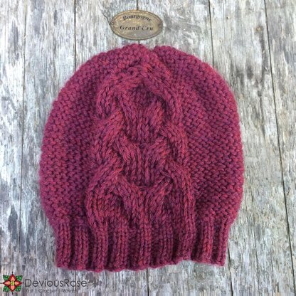 Bordeaux Cabled Hat