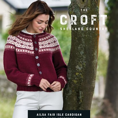 Ailsa Fair Isle ?ardigan in West Yorkshire Spinners The Croft Shetland Country - DBP0081 - Downloadable PDF - knitting pattern