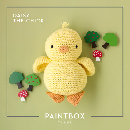 Daisy The Chick - Free Toy Crochet Pattern For Kids in Paintbox Yarns Cotton Aran by Paintbox Yarns