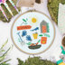 Bothy Threads Allotment Cross Stitch Kit - 17.5cm circle