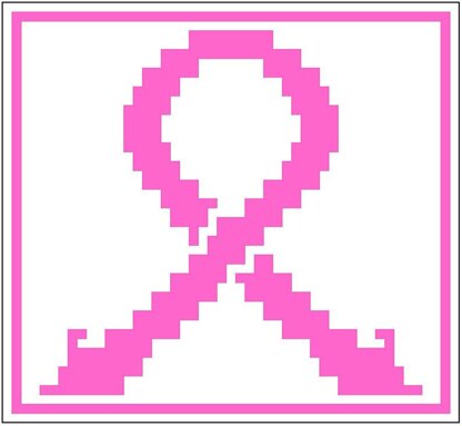 Awareness Ribbon Mosaic Crochet Square