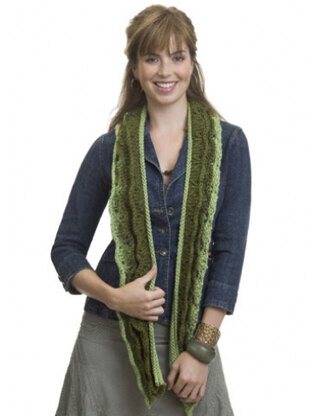 Knit Layered Scarf in Caron Simply Soft Collection and Simply Soft - Downloadable PDF