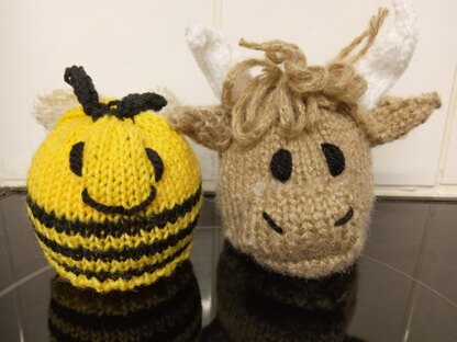 Highland cow and bee chocolate orange cover