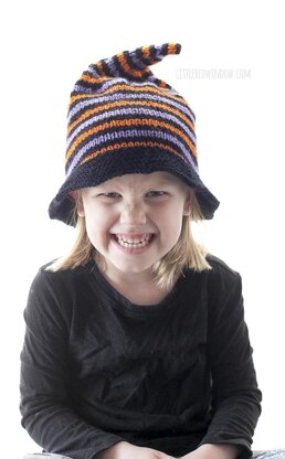 Striped Halloween Witch Hat