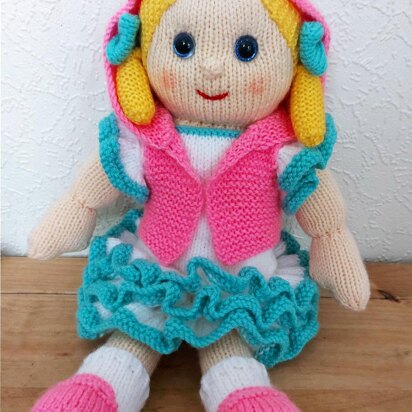 Riva Rag Doll LH012 - knitting pattern