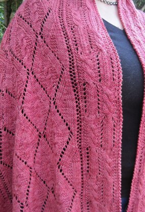 Nairn Cable Lace Shawl