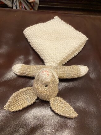 Bunny Mini Cuddly Blankie #3