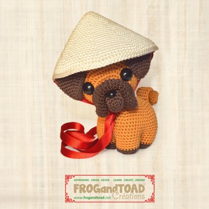 PUG - Zodiac Dog Puppy / Chien Zodiaque - Amigurumi Crochet - FROGandTOAD Créations