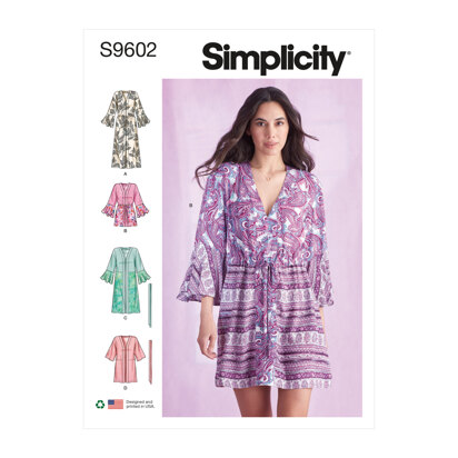 Simplicity Misses' Caftans and Wraps S9602 - Sewing Pattern