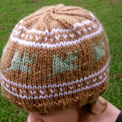 Falling Leaves Knit Hat