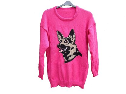 German Shepherd Dog Jumper Knitting pattern by BlondeMoments