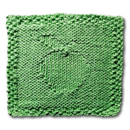 September: Apple Washcloth