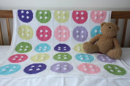 Granny's Button Jar baby blanket