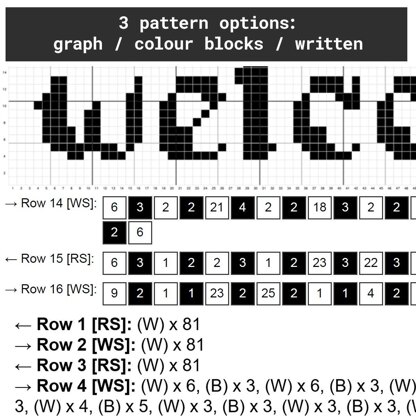 Welcome / Fuck Off Banner Tapestry Crochet