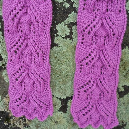 Country Cottage Lace Scarf - knitting pattern