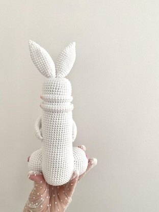 Cute Easter Bunny Penis funny crochet toy