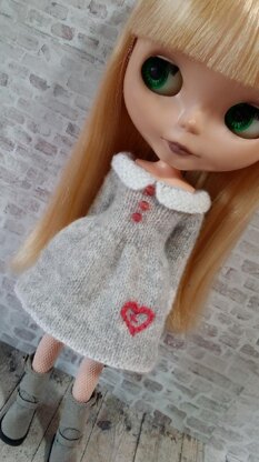 Lots of Love dress for 12" Blythe