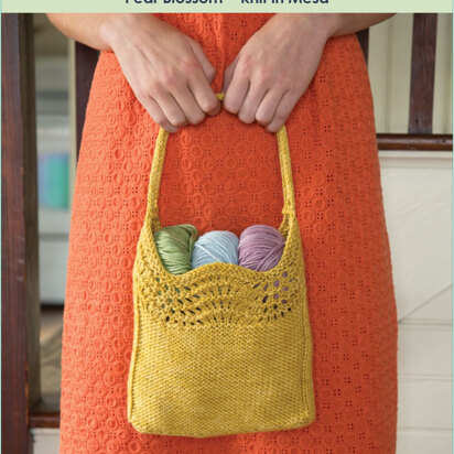 Pear Blossom Bag in Classic Elite Yarns Mesa - Downloadable PDF