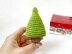 Crochet Christmas tree ornament pattern Amigurumi hanging ornament