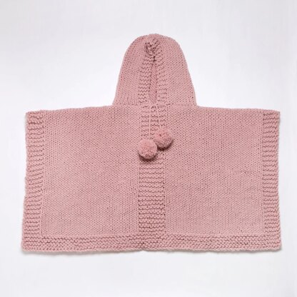 Poncho Blanket Hooded in Wool Couture Beautifully Basic - Downloadable PDF