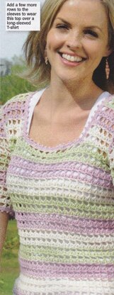 Crochet Stripes Top