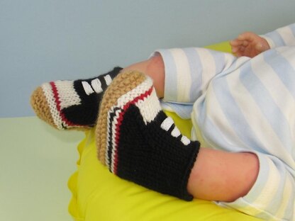 Baby Retro Baseball Boots Booties