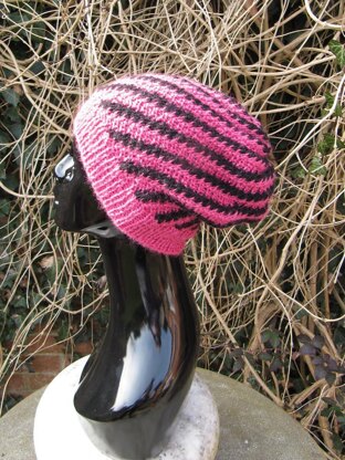 Stripey Swirl Slouch Hat