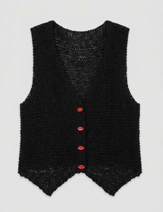 Beginner Friendly Garter Stitch Knitted Waistcoat