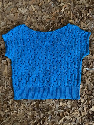 Lace Knot Top in Debbie Bliss Eco Baby - Downloadable PDF