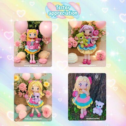 CANDY POP amigurumi doll