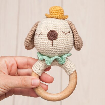 Dog rattle amigurumi