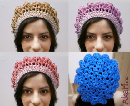 Crochet beret in 2 colors _ L02