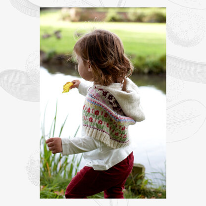 "Flora Cape" - Cape Knitting Pattern For Girls in Willow & Lark Nest