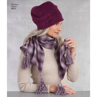 Simplicity 8812 Misses Cold Weather Accessories - Paper Pattern, Size A (ALL SIZES)